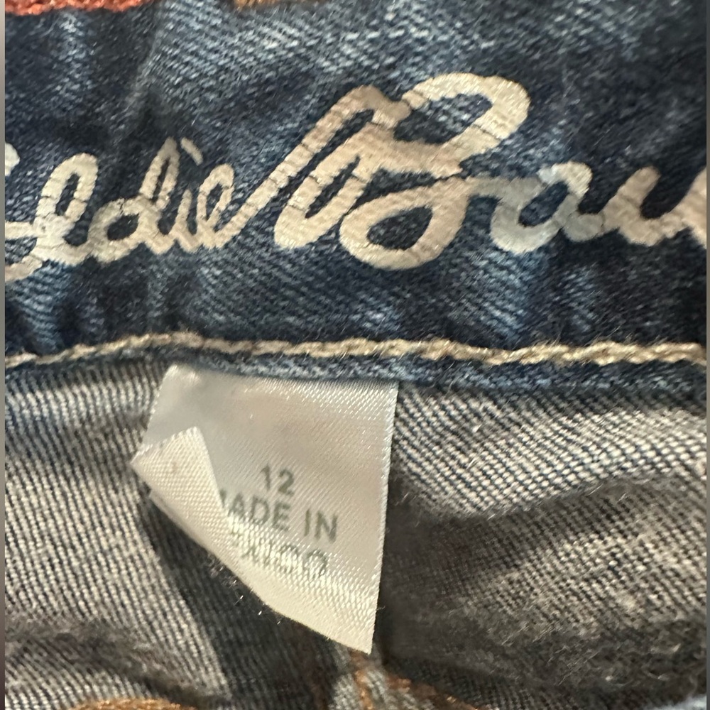 Eddie Bauer Curvy Straight Leg Medium-Wash Classic Denim Jeans Size 12 - Picture 4 of 4